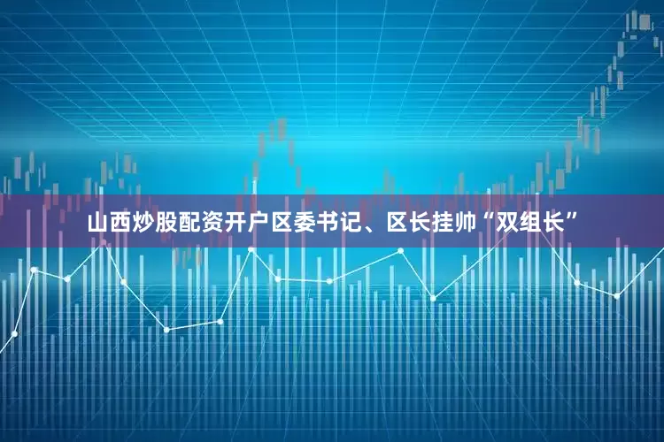 山西炒股配资开户区委书记、区长挂帅“双组长”