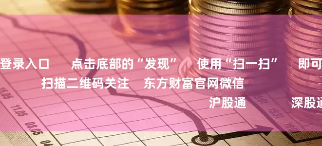 配资论坛官网登录入口 点击底部的“发现” 使用“扫一扫” 即可将网页分享至朋友圈 扫描二维码关注 东方财富官网微信 沪股通 深股通