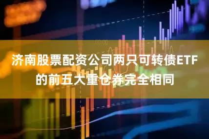 济南股票配资公司两只可转债ETF的前五大重仓券完全相同